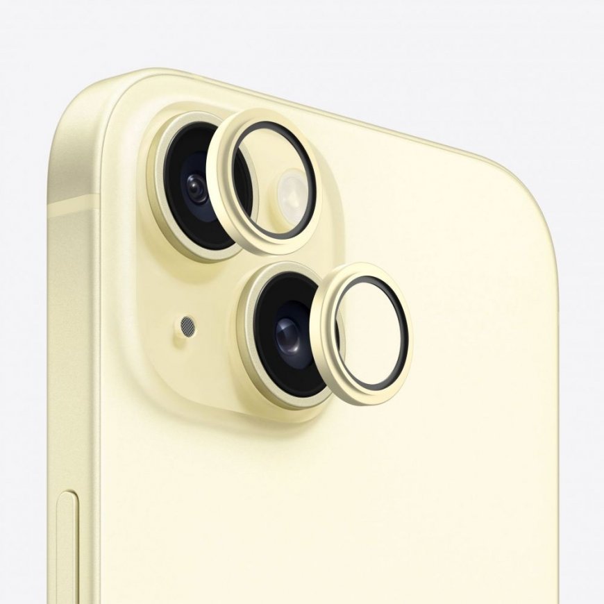 Apple iPhone 15 / 15 Plus Camera Lens Protector Armor Yellow
