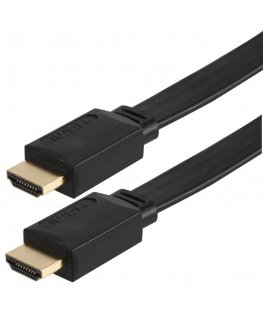 Goobay | High Speed HDMI Flat Cable with Ethernet | Black |