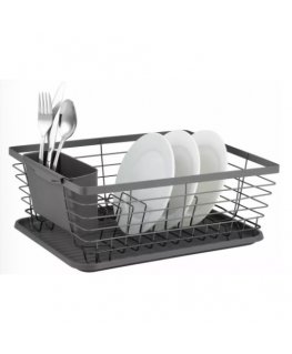 Trauku žāvētājs, tērauda-plastmasa, pelēka, KINGHoff.