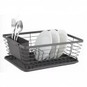 Dish Drainer, Steel-Plastic, grey, KINGHoff. Dish Drainer, Steel-Plastic, grey, KINGHoff.