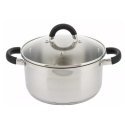 Stainless steel pot Ø24cm 6l Kinghoff. Stainless steel pot Ø24cm 6l Kinghoff.