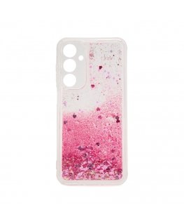 Samsung Galaxy A15 Silicone Case Water Glitter Pink