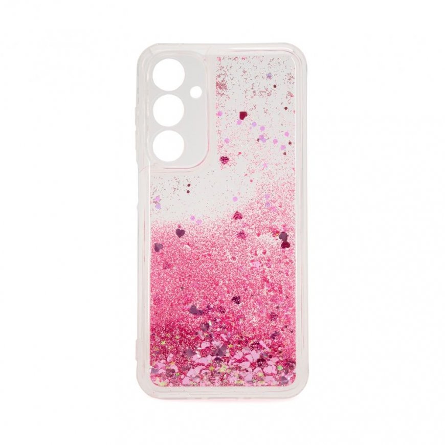 Samsung Galaxy A15 Silicone Case Water Glitter Pink