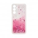 Samsung Galaxy A15 Silicone Case Water Glitter Pink