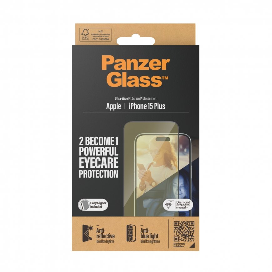 PanzerGlass UWF Anti Reflective & Bluelight Caurspīdīgs ekrāna aizsargs Apple 1 pcs – 3