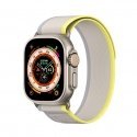 Sport Velcro Strap for Apple Watch 9 / 8 / 7 / 6 / SE / 5 / 4 / 3 / 2 / 1 (38, 40, 41 mm) Dux Ducis Strap YJ Version - yellow-be