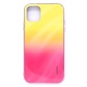 Apple iPhone 11 Water Ripple Full Color Electroplating Tempered Glass Gradient Yellow-Pink Apple iPhone 11 Water Ripple Full Color Electroplating Tempered Glass Gradient Yellow-Pink