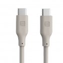 USB C to USB C Silicone Cable 1.2M 60W / 20V3A White