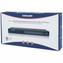 Intellinet 560917 tinklo komutatorius Valdomas Gigabit Ethernet (10/100/1000) 1U Juoda