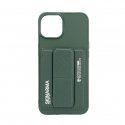 Apple iPhone 14 LEATHER HIDDEN POCKET STAND COVER Green Apple iPhone 14 LEATHER HIDDEN POCKET STAND COVER Green