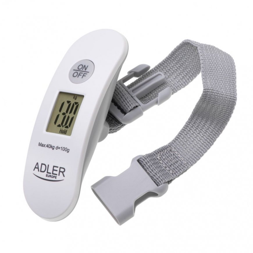 | Travel Luggage Scale | AD 8189 | Maximum weight (capacity) 40 kg | Accuracy 100 g | White
