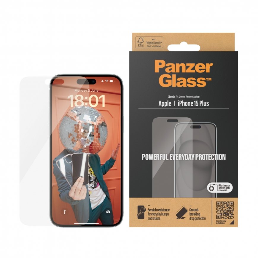 PanzerGlass Classic Fit Kirkas näytönsuoja Apple 1 kpl – 2