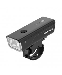 Rockbros 24510003001 front bicycle light 260 lm + USB-C - USB-A cable - black