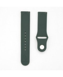 20mm Silicone Loop Watch Strap (S/M 110mm) Olive