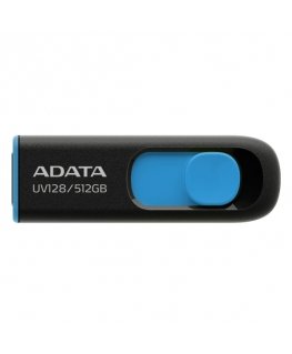ADATA UV128 USB zibatmiņa 512 GB USB Type-A 3.2 Gen 1 (3.1 Gen 1) Melns, Zils