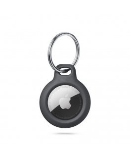 Tech-Protect Rough case for Apple AirTag with ring - black