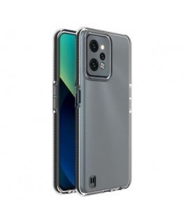 Spring Case case for Realme C31 silicone cover with frame black