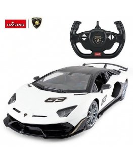 Rastar Radio Controlled Lamborghini Aventador SVJ 1:14 / 2.4 GHz / 2WD / White