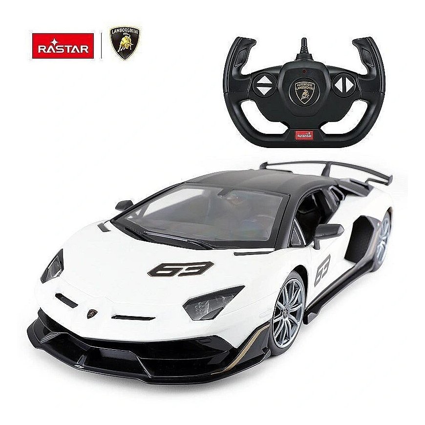 Rastar Radio Controlled Lamborghini Aventador SVJ 1:14 / 2.4 GHz / 2WD / White – 2