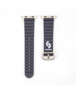 Watch 38/40/41mm Marine leather Watch Strap Navy Blue