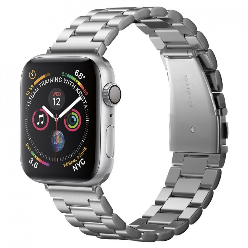 Spigen Modern Fit Bänd Hõbe Roostevaba teras