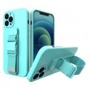 Rope case gel case with a chain lanyard bag lanyard iPhone 12 Pro Max light blue Rope case gel case with a chain lanyard bag lanyard iPhone 12 Pro Max light blue