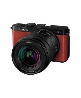 Panasonic Lumix S9 + 20-60mm F3.5-5.6 Lens Kompaktkaamera 24,2 MP CMOS 12000 x 8000 pikslit Punane