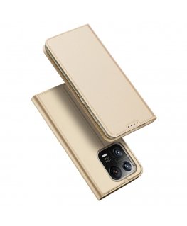 Dux Ducis Skin Pro Case Xiaomi 13 Pro Flip Card Wallet Gold Stand