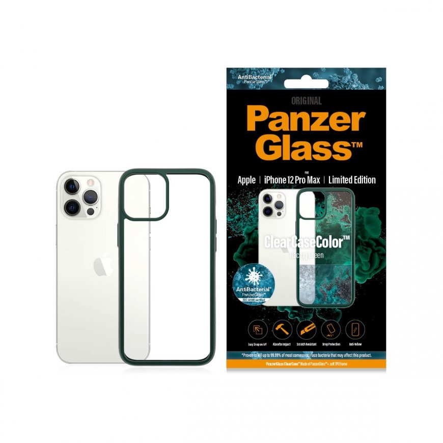 PanzerGlass ® ClearCaseColor™ Apple iPhone 12 Pro Max - Racing Green Limited Edition – 3