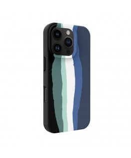 Apple iPhone 16 Pro Silicone Case milti-colored magsafe Aqua Blue