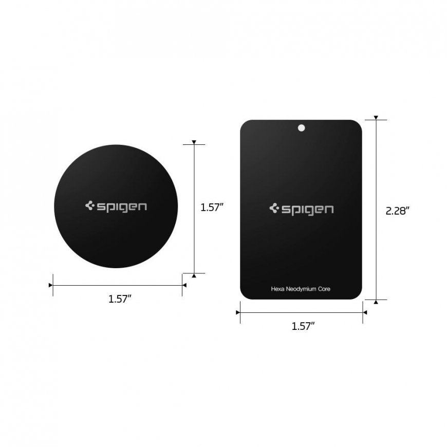 Spigen 000EP20342 mobilo telefonu rezerves daļa Stiprināšanas plātnes Melns – 2