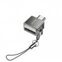 GS08 Mini Aluminum Alloy USB Type-C U-disk Card Reader Mouse Convert OTG Adapter Black GS08 Mini Aluminum Alloy USB Type-C U-disk Card Reader Mouse Convert OTG Adapter Black