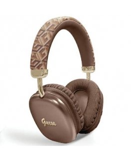 Guess GCube Metallic Script Logo Bluetooth on-ear headphones - brown