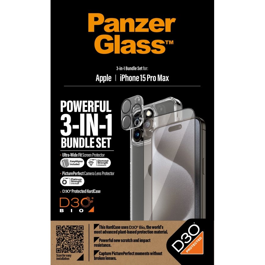 PanzerGlass B1175+2812 Matkapuhelimen näyttö- ja taustasuoja Kirkas näytönsuoja Apple 1 kpl – 5