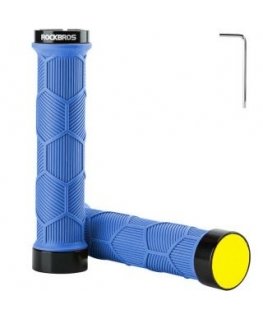 Rockbros 40720007003 bicycle grips with reflector - blue