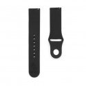 22mm Silicone Loop Watch Strap (130mm M/L) Black