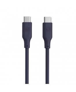 USB C to USB C Silicone Cable 1.2M 60W / 20V3A Blue
