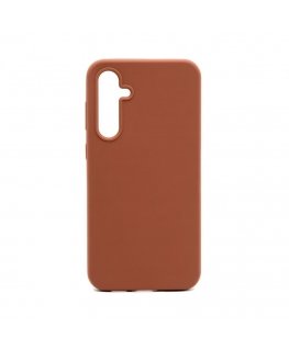 Samsung Galaxy S23 FE Premium Quality Magnetic Soft Touch Silicone Case Saddle Brown