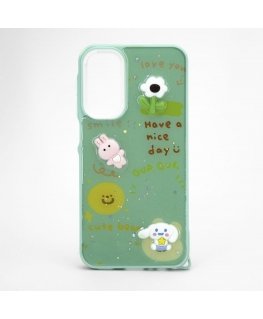 Samsung Galaxy A15 EPOXY CARTOON COVER Light Green