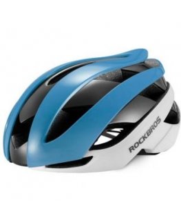 Rockbros 10110004003 bicycle helmet, size L - blue and white