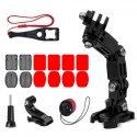 GoPro set of helmet mounting accessories for GoPro, DJI, Insta360, SJCam, Eken sports cameras (GoPro Cycling Helmet Chin Holder) GoPro set of helmet mounting accessories for GoPro, DJI, Insta360, SJCam, Eken sports cameras (GoPro Cycling Helmet Chin Holder)