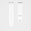 Watch 42/44/45mm Silicone Loop Watch Strap (S/M 110mm) White