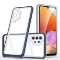 Clear 3in1 Case for Samsung Galaxy A72 4G Frame Gel Cover Blue Clear 3in1 Case for Samsung Galaxy A72 4G Frame Gel Cover Blue