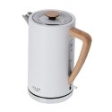 Adler AD 1347W электрический чайник 1,5 L 2200 W Белый, Дерево