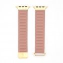 Watch 42/44/45mm cortical back buckle magnetic suction Watch Straps Rose pink