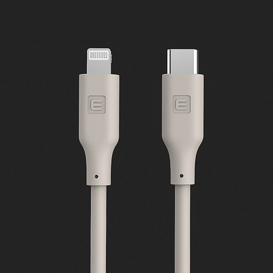 USB C to Lightning Silicone Cable 1.2M (MFI10CL) 60W / 20V3A Black