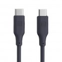 USB C to USB C Silicone Cable 1.2M 60W / 20V3A Grey