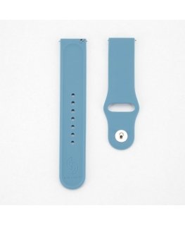 22mm Silicone Loop Watch Strap (S/M 110mm) Blue
