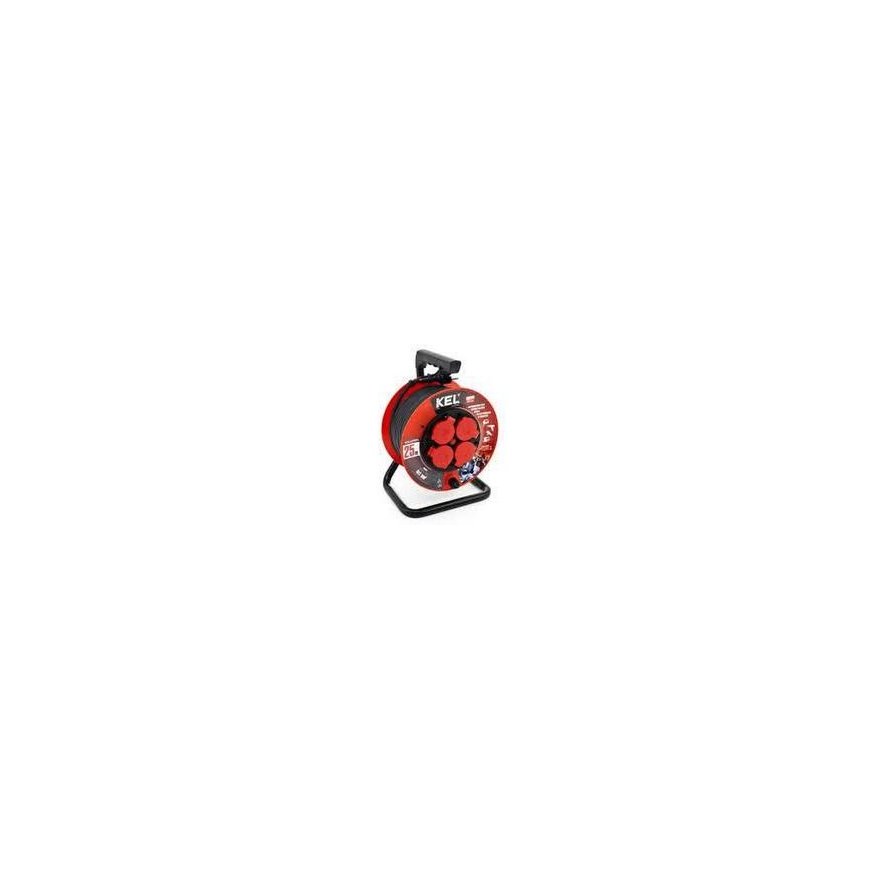 Plastrol būgno minkštiklis PROFESIONAL LINE 4x2p + Z IP44 16A H05RR-F 3x1.5 50m juoda (W-97057) – 2