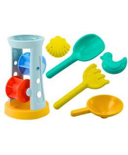 Lean Toys Sand toys set Grinder rake spade shape